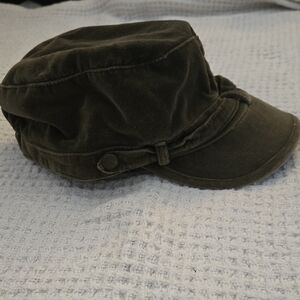 Dark Olive Green Military Style Cap